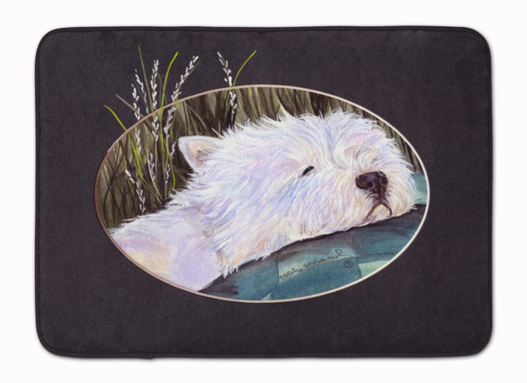 SS8052RUG Westie Machine Washable Memory Foam Mat