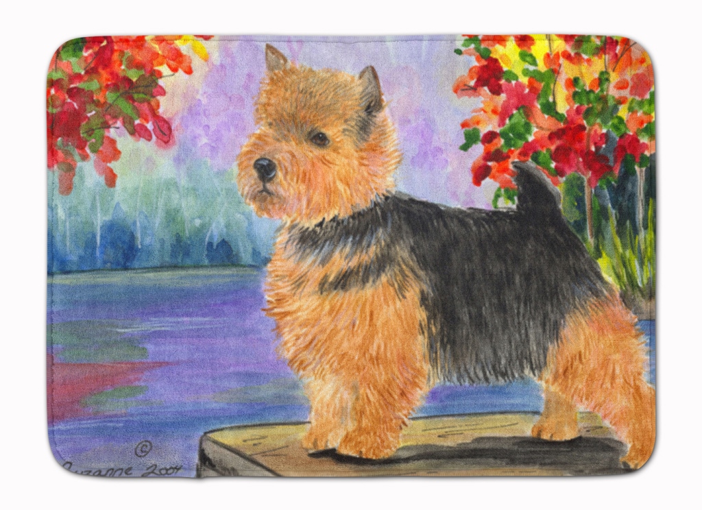 SS8054RUG Norwich Terrier Machine Washable Memory Foam Mat