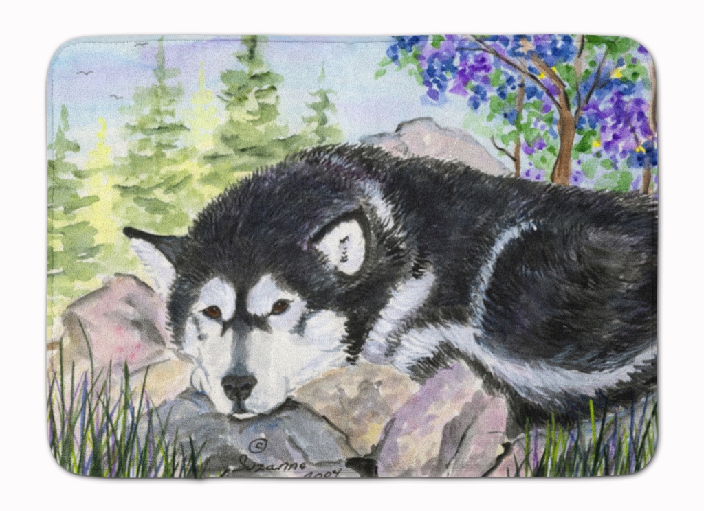 SS8062RUG Alaskan Malamute Machine Washable Memory Foam Mat