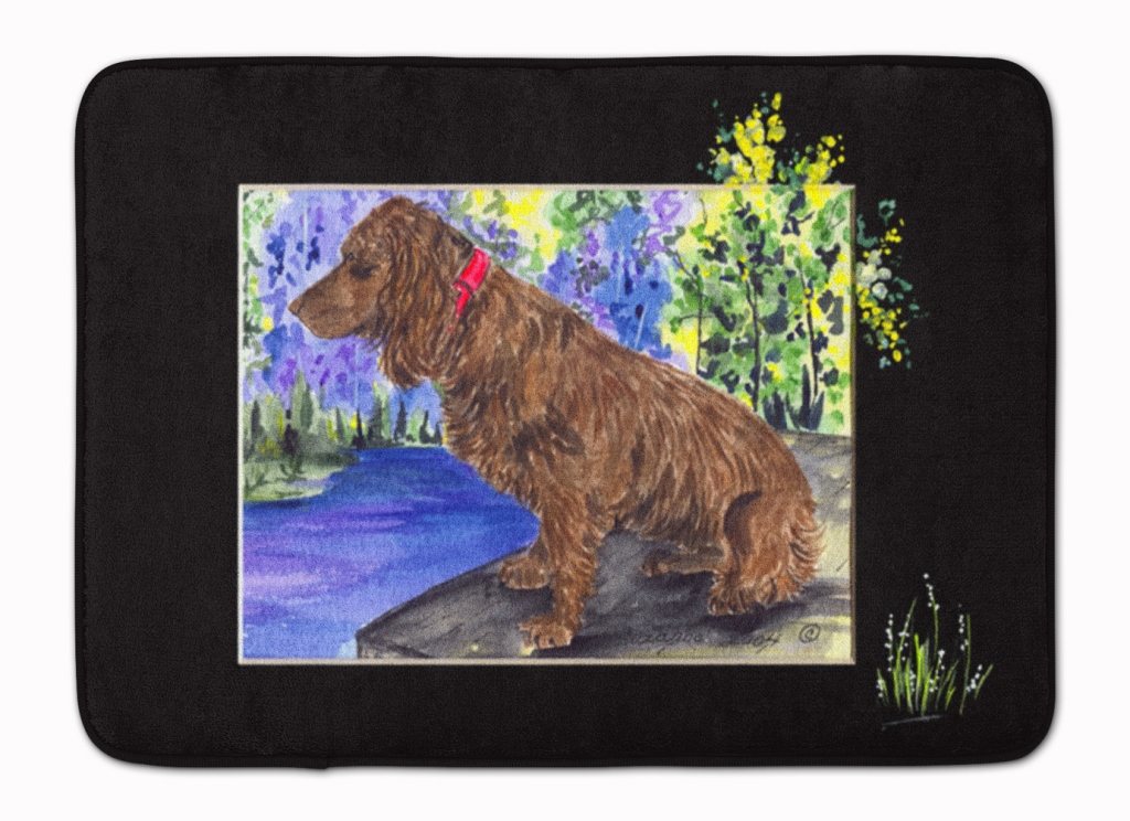 SS8065RUG Boykin Spaniel Machine Washable Memory Foam Mat