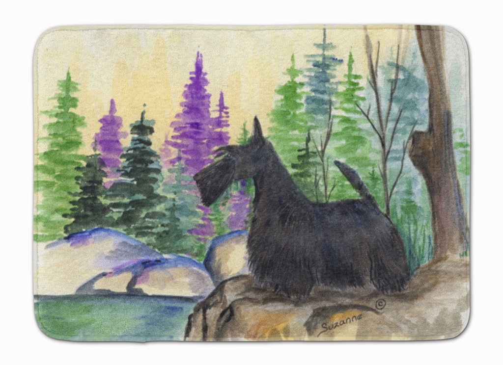 SS8101RUG Scottish Terrier Machine Washable Memory Foam Mat