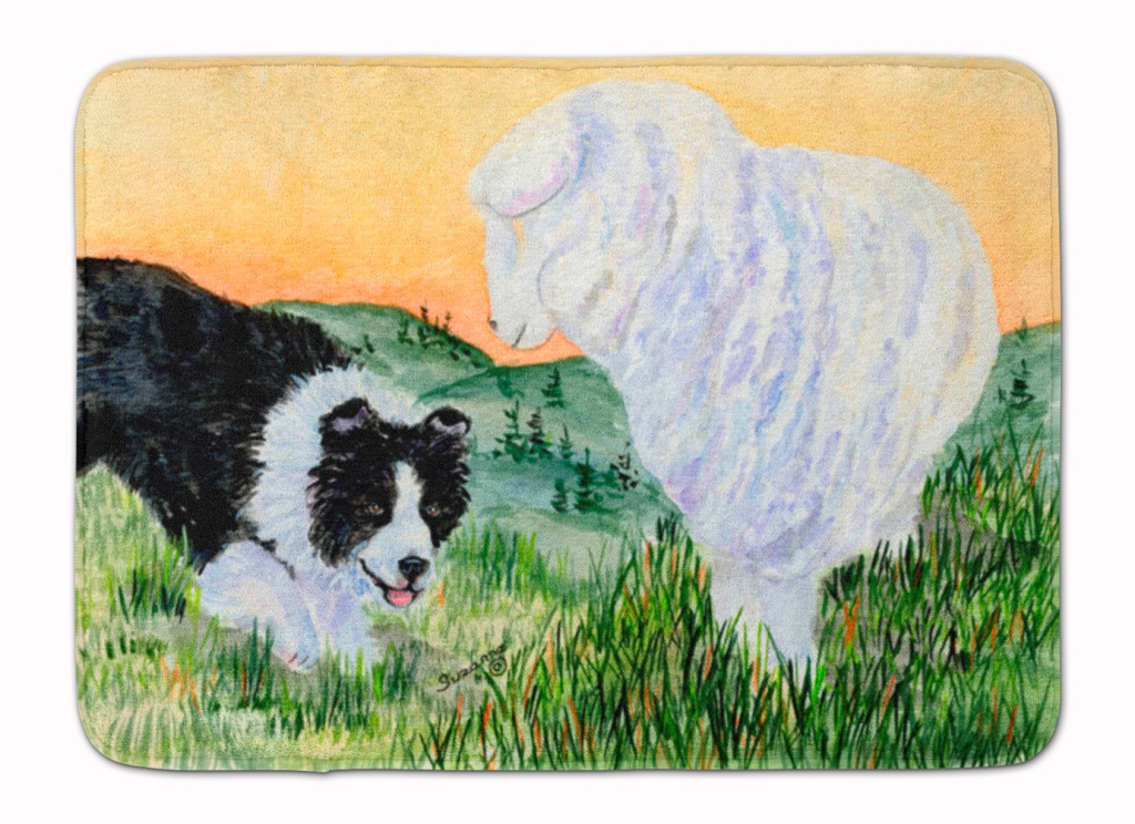 SS8103RUG Border Collie Machine Washable Memory Foam Mat
