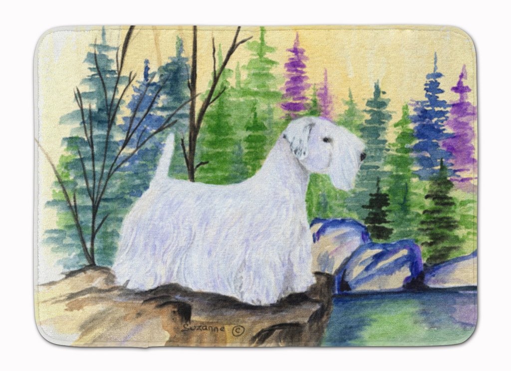 SS8104RUG Sealyham Terrier Machine Washable Memory Foam Mat