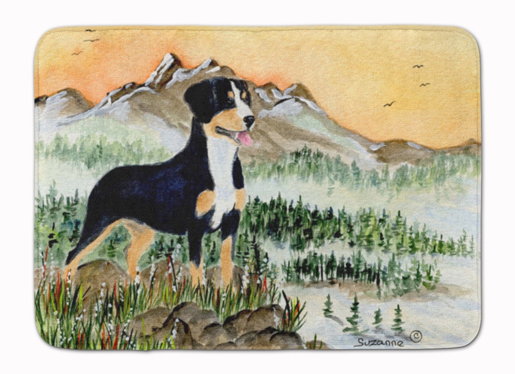 SS8119RUG Entlebucher Mountain Dog Machine Washable Memory Foam Mat