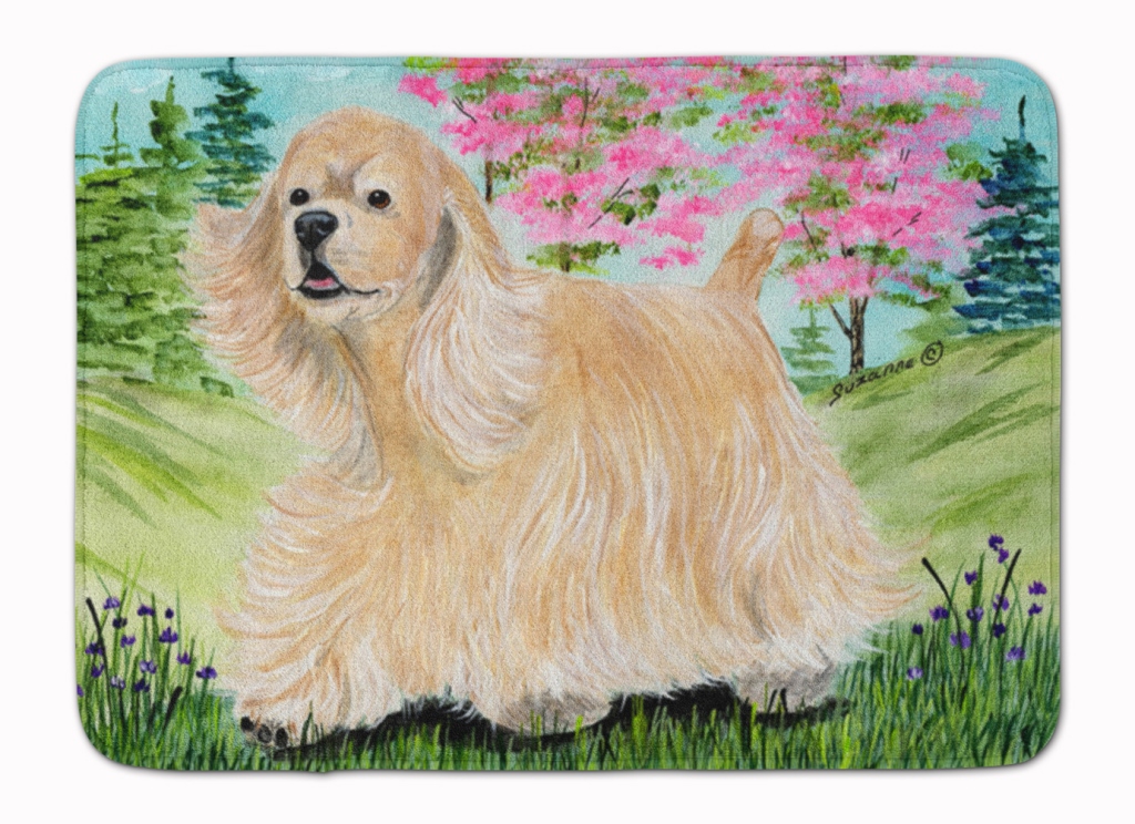SS8189RUG Cocker Spaniel Machine Washable Memory Foam Mat
