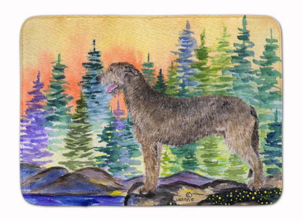 SS8205RUG Irish Wolfhound Machine Washable Memory Foam Mat