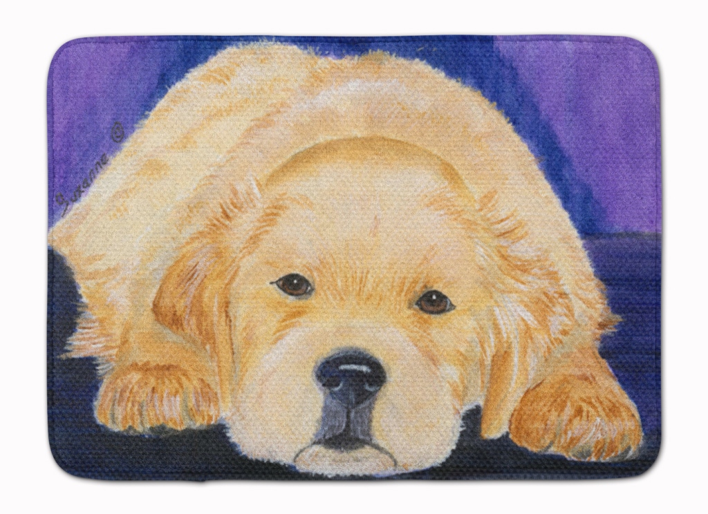 SS8212RUG Golden Retriever Machine Washable Memory Foam Mat