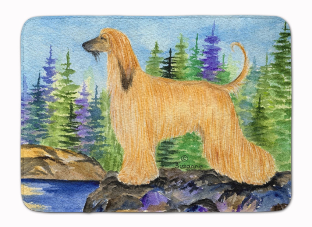 SS8220RUG Afghan Hound Machine Washable Memory Foam Mat