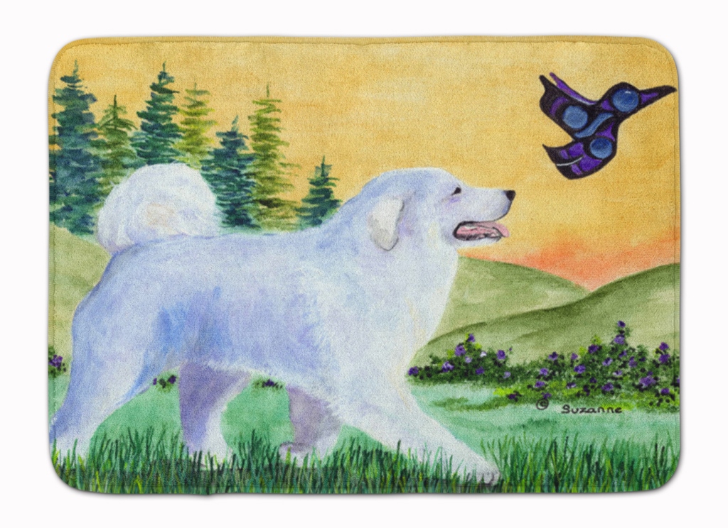 SS8241RUG Great Pyrenees Machine Washable Memory Foam Mat