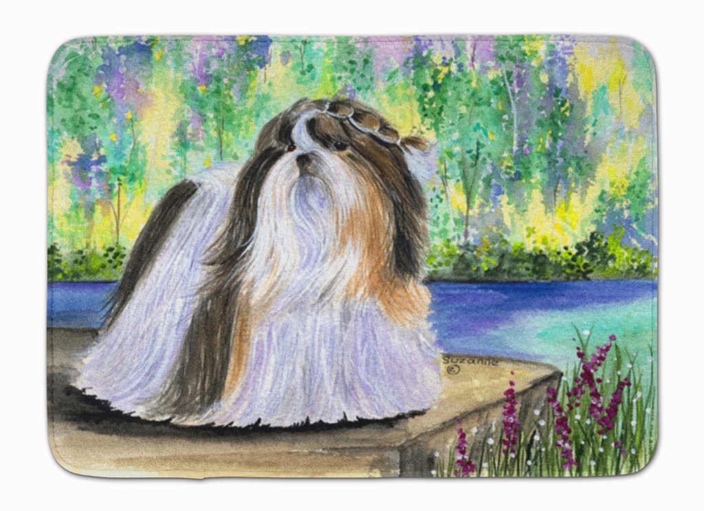 SS8329RUG Shih Tzu Machine Washable Memory Foam Mat