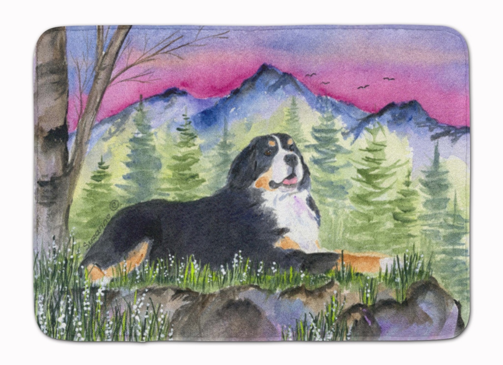 SS8332RUG Bernese Mountain Dog Machine Washable Memory Foam Mat