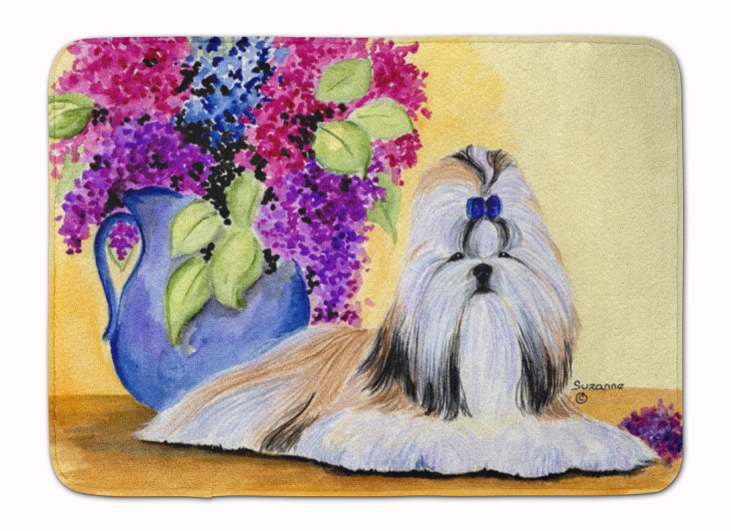 SS8341RUG Shih Tzu Machine Washable Memory Foam Mat