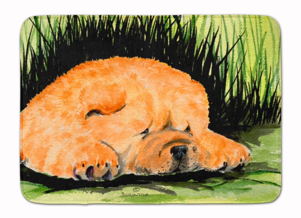 SS8525RUG Chow Chow Machine Washable Memory Foam Mat