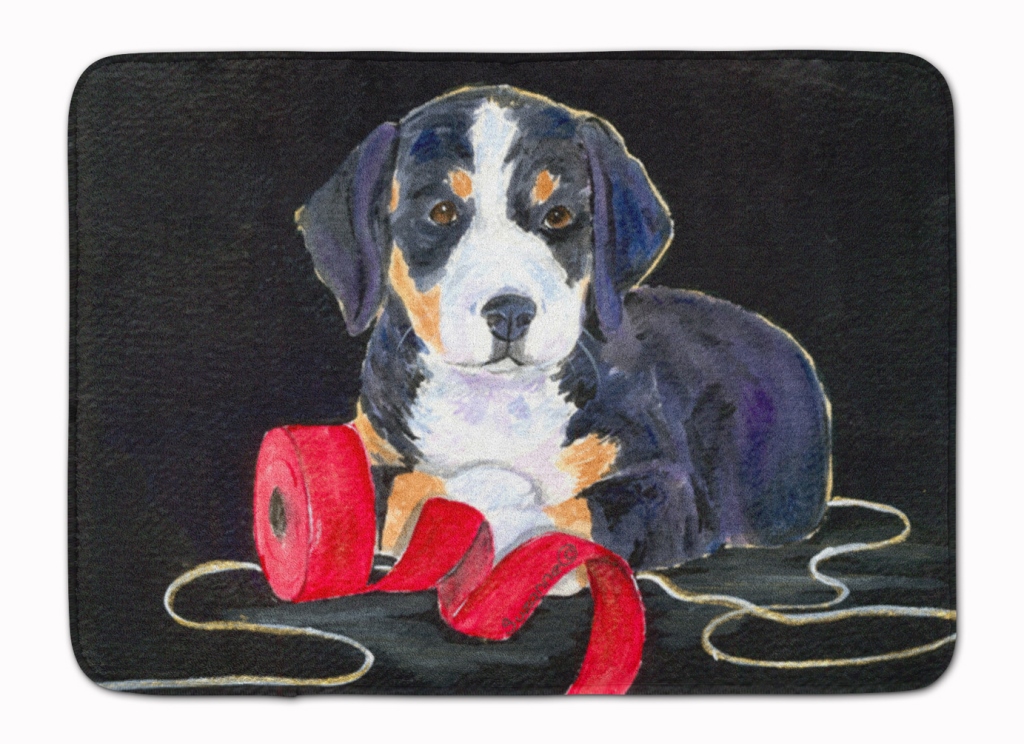 SS8566RUG Entlebucher Mountain Dog Machine Washable Memory Foam Mat