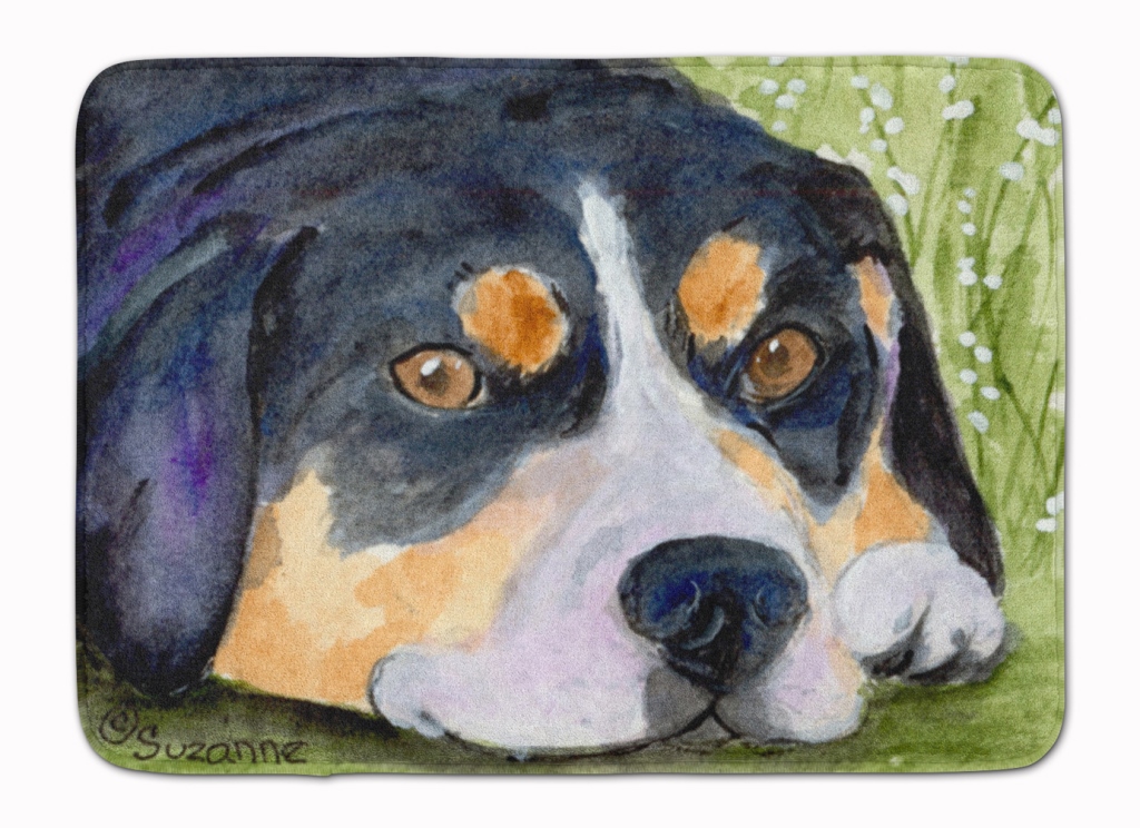 SS8596RUG Entlebucher Mountain Dog Machine Washable Memory Foam Mat