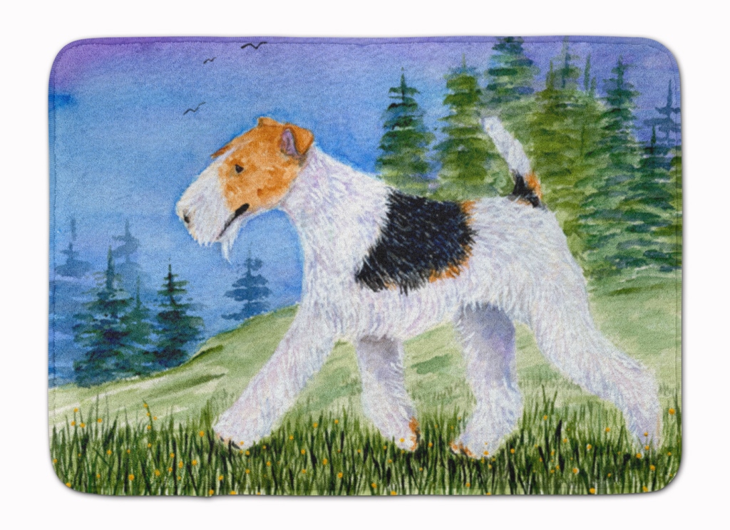 SS8599RUG Fox Terrier Machine Washable Memory Foam Mat