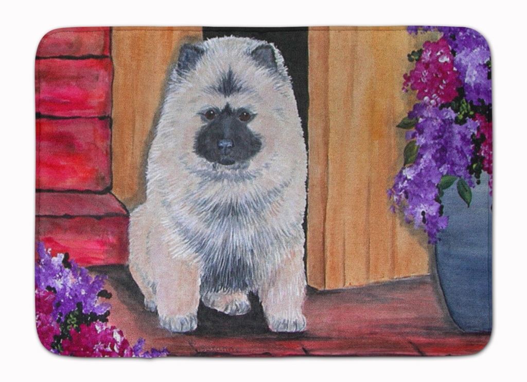 SS8622RUG Keeshond Machine Washable Memory Foam Mat