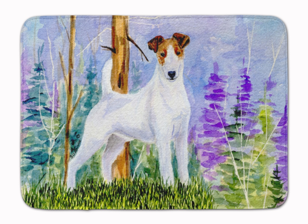 SS8637RUG Jack Russell Terrier Machine Washable Memory Foam Mat