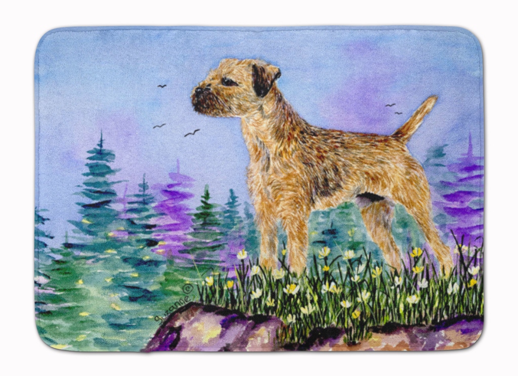 SS8664RUG Border Terrier Machine Washable Memory Foam Mat