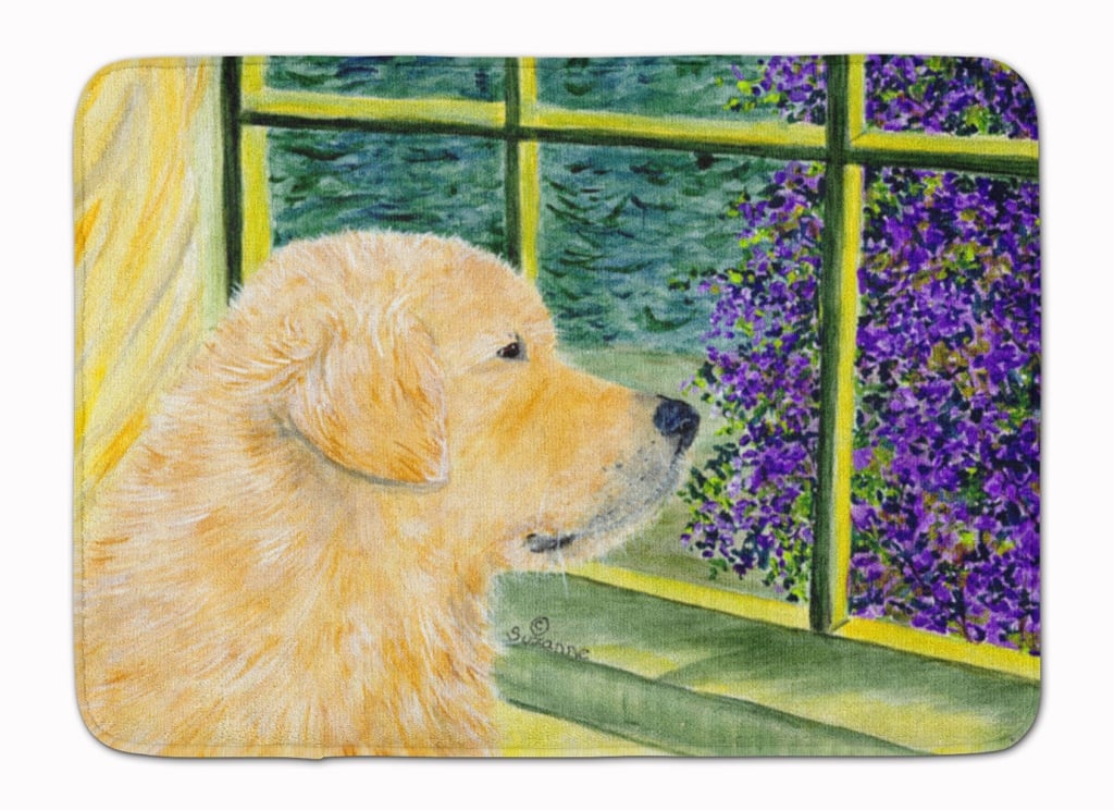 SS8680RUG Golden Retriever Machine Washable Memory Foam Mat