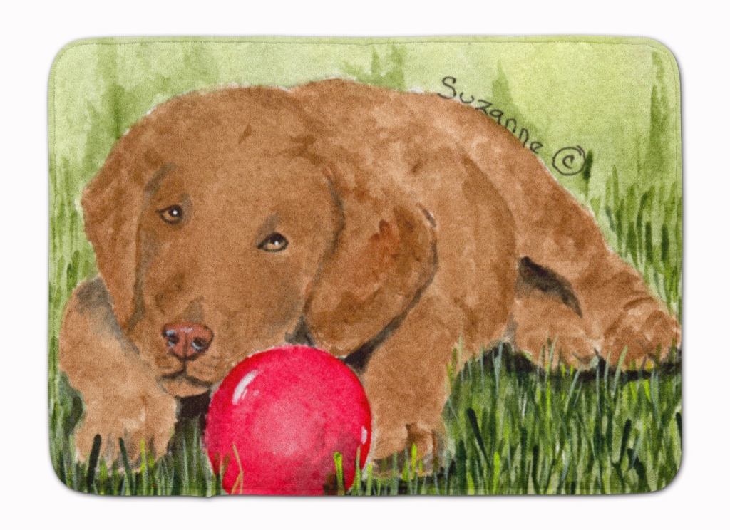 SS8684RUG Curly Coated Retriever Machine Washable Memory Foam Mat