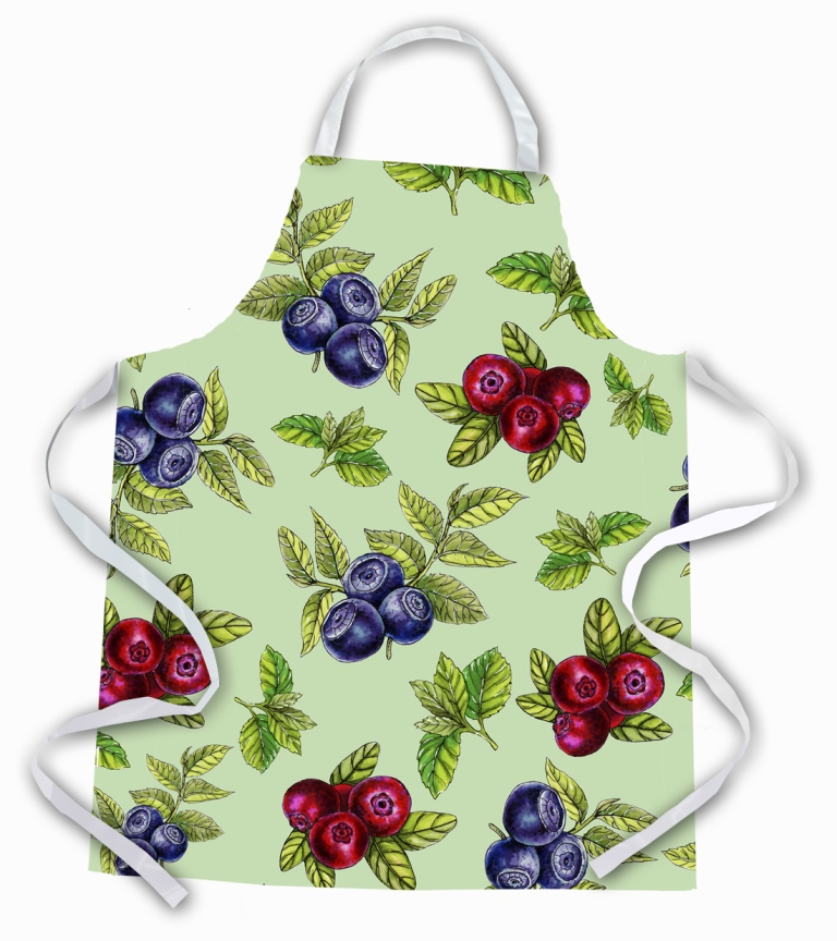 Picture of Carolines Treasures BB5208APRON Berries in Green Apron