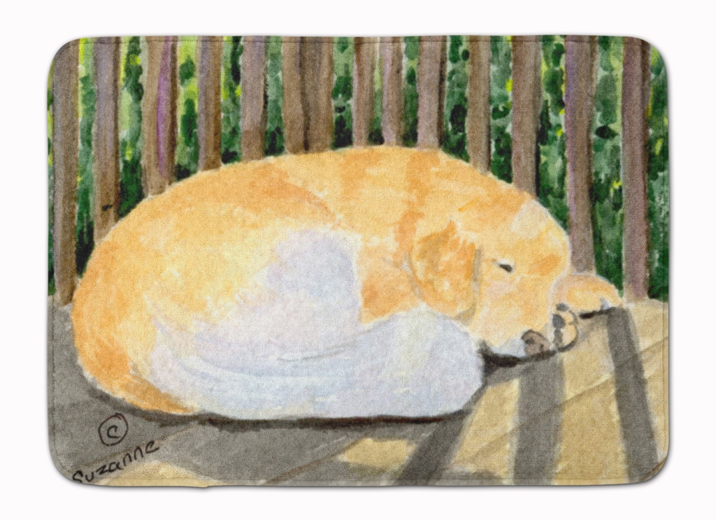 SS8760RUG Golden Retriever Machine Washable Memory Foam Mat