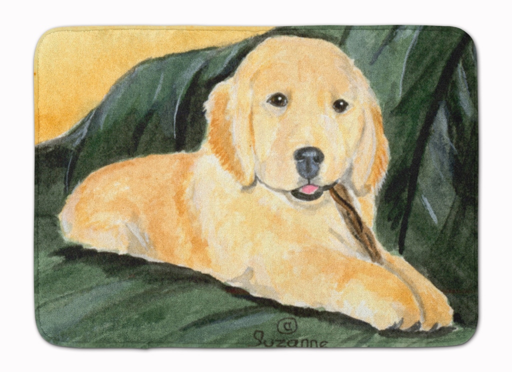 SS8761RUG Golden Retriever Machine Washable Memory Foam Mat