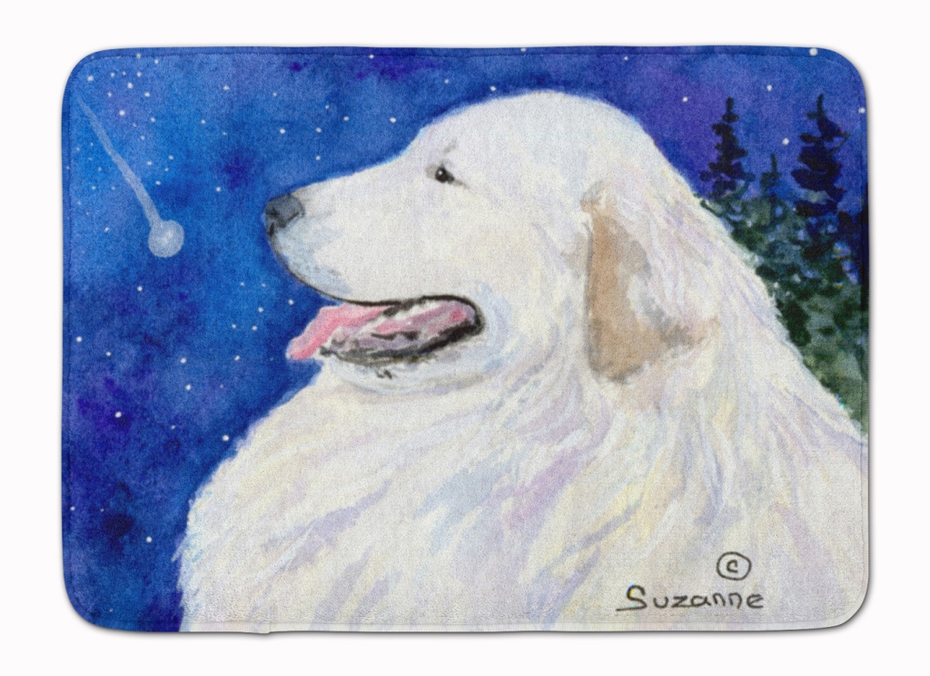 SS8774RUG Great Pyrenees Machine Washable Memory Foam Mat