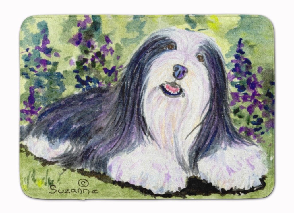 SS8816RUG Bearded Collie Machine Washable Memory Foam Mat