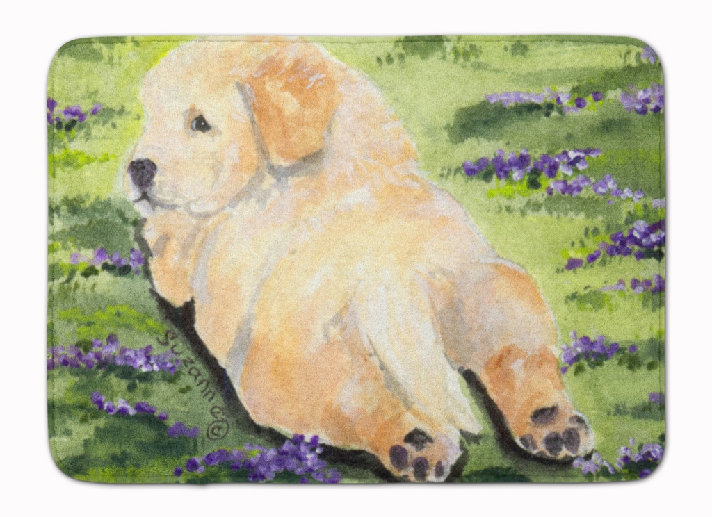 SS8833RUG Golden Retriever Machine Washable Memory Foam Mat
