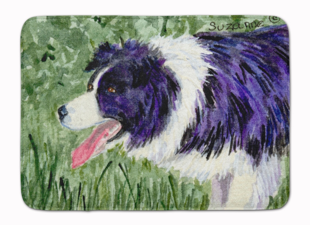 SS8843RUG Border Collie Machine Washable Memory Foam Mat