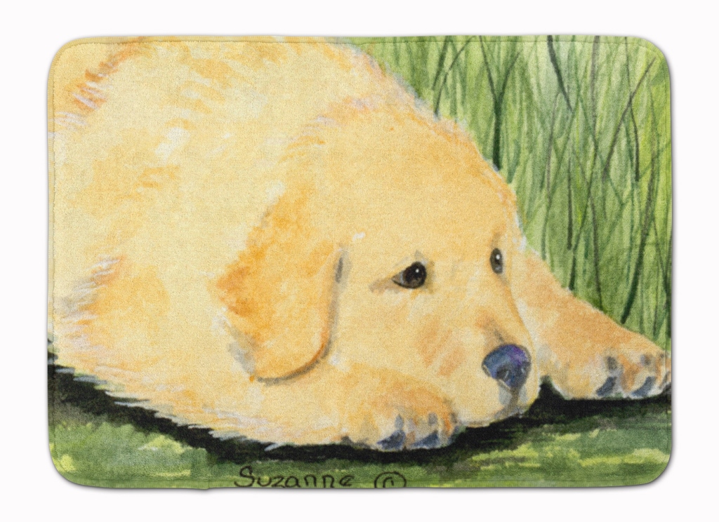 SS8864RUG Golden Retriever Machine Washable Memory Foam Mat