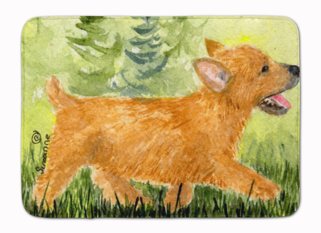 SS8884RUG Norwich Terrier Machine Washable Memory Foam Mat