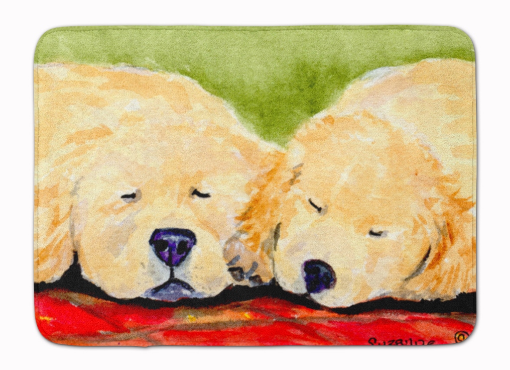 SS8902RUG Golden Retriever Machine Washable Memory Foam Mat