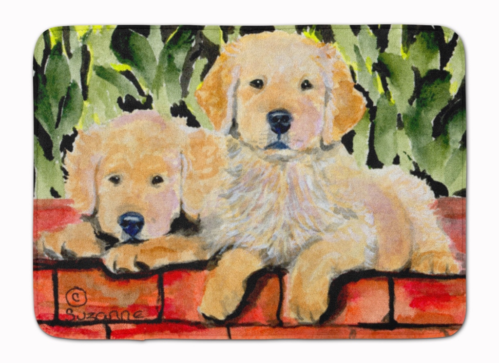SS8908RUG Golden Retriever Machine Washable Memory Foam Mat