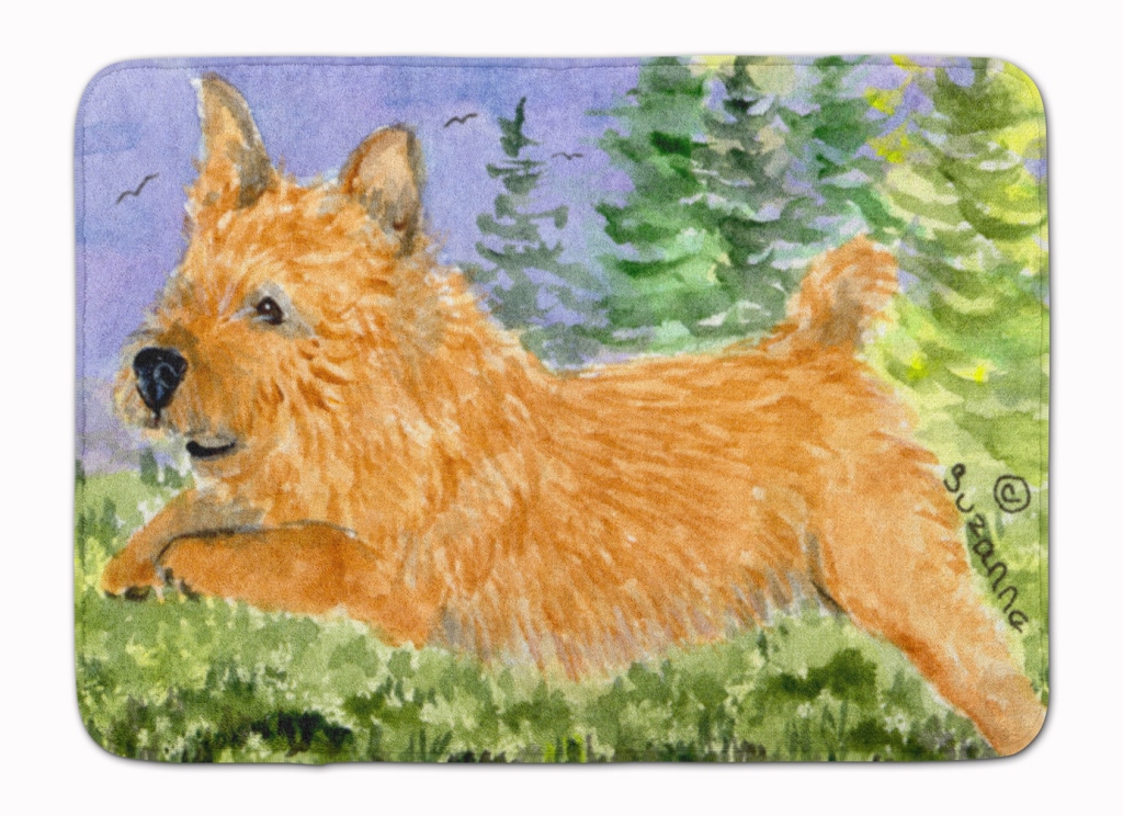 SS8910RUG Norwich Terrier Machine Washable Memory Foam Mat