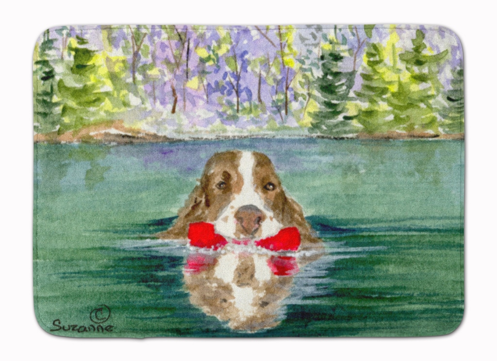 SS8943RUG Springer Spaniel Machine Washable Memory Foam Mat