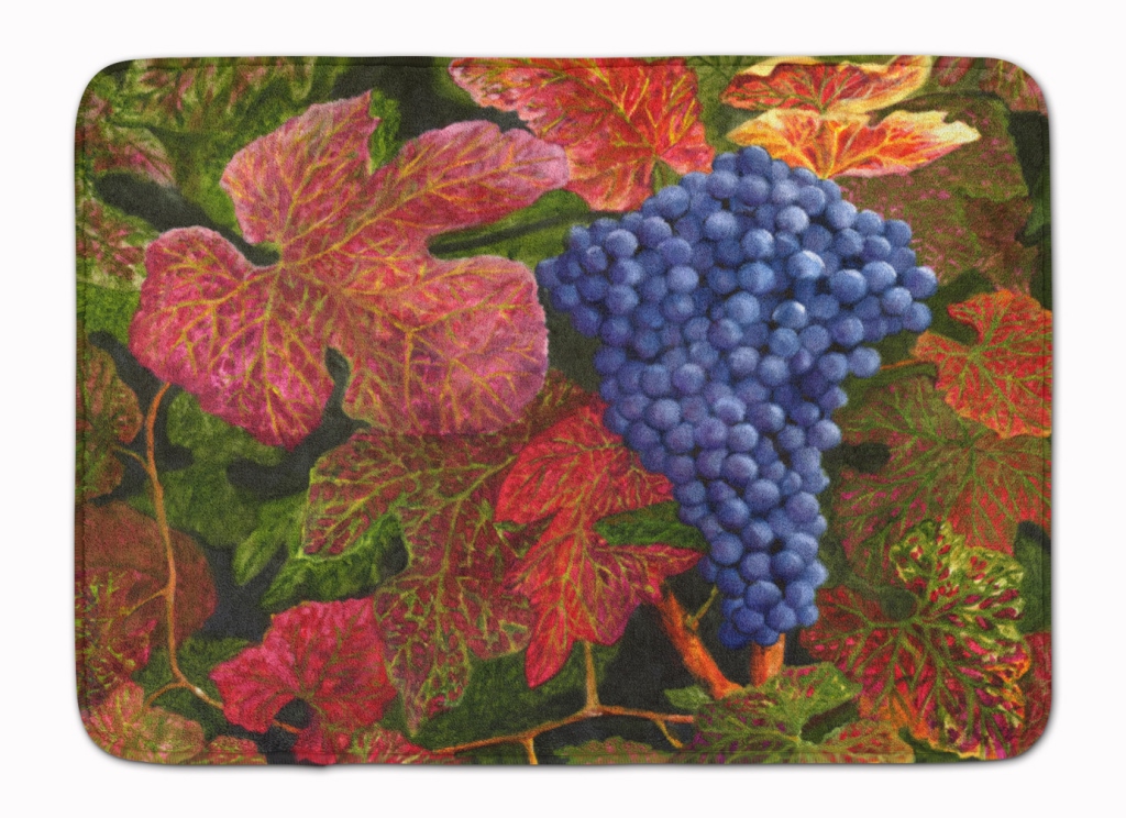 Grapes Of Joy by Malenda Trick Machine Washable Memory Foam Mat