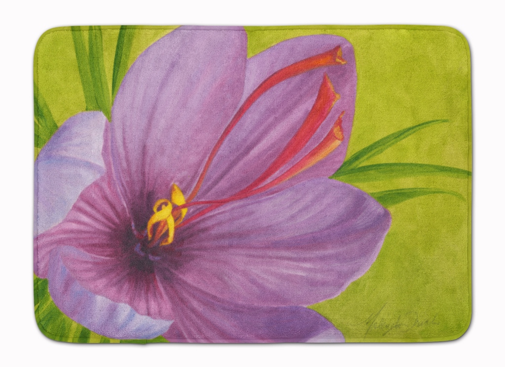 Floral by Malenda Trick Machine Washable Memory Foam Mat