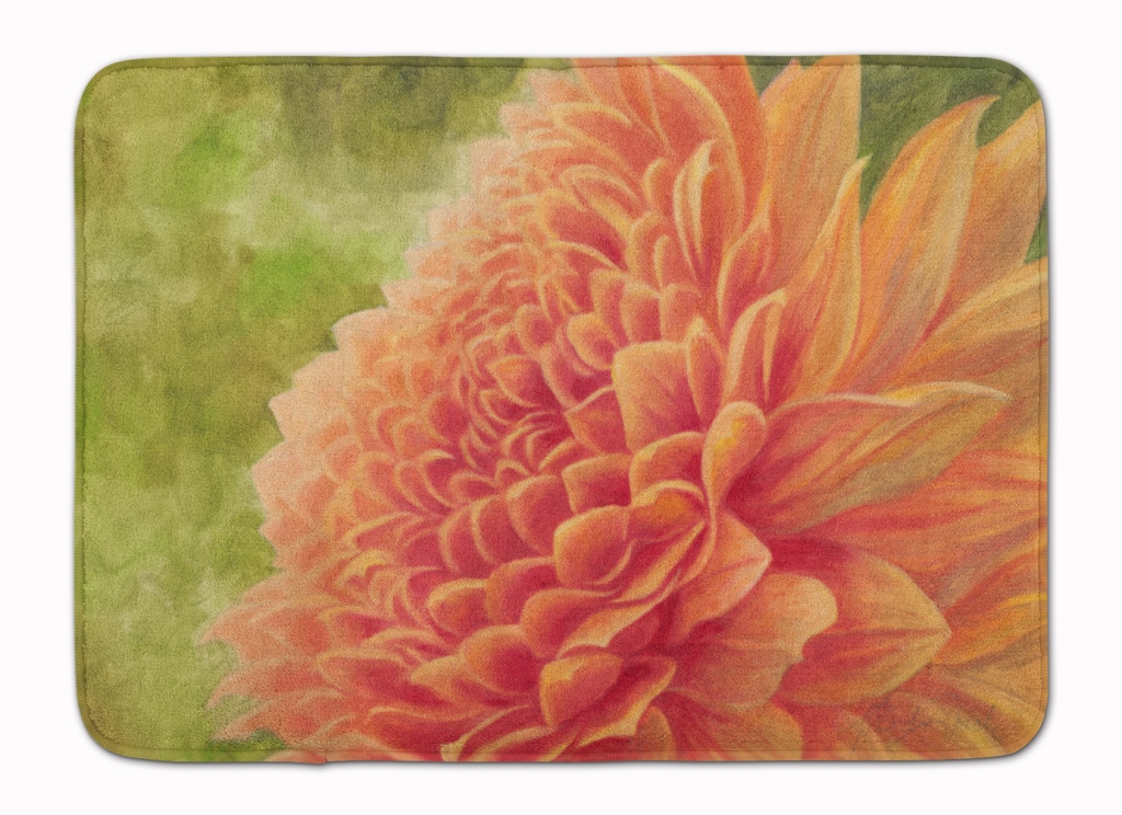 Floral by Malenda Trick Machine Washable Memory Foam Mat
