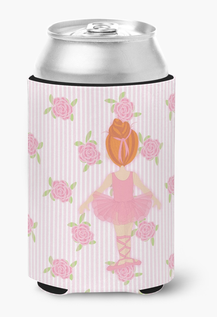 Ballerina Red Head Back Pose Can or Bottle Hugger - Red