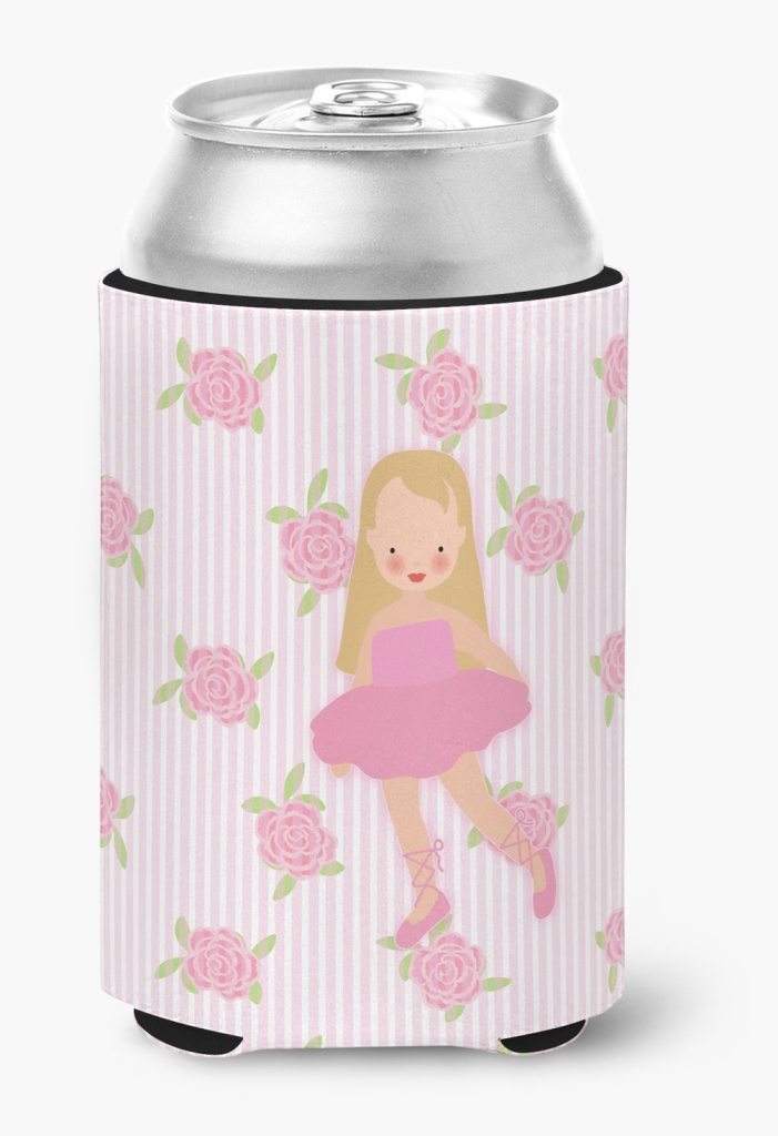 Ballerina Long Haired Blonde Can or Bottle Hugger