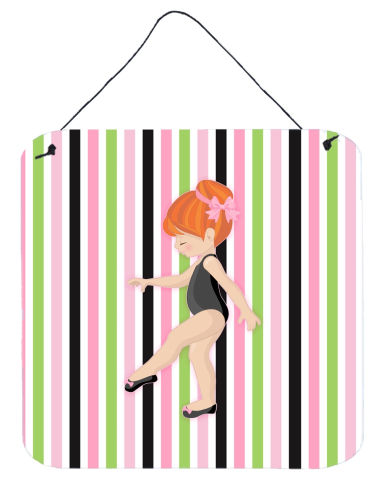 Ballerina Red Head Point Wall or Door Hanging Prints