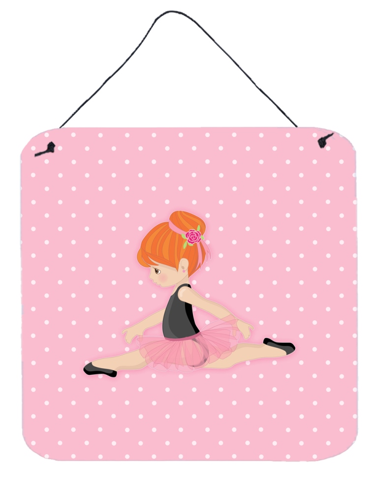 Ballerina Red Head Jete Wall or Door Hanging Prints