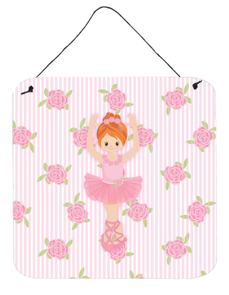 Ballerina Red Front Pose Wall or Door Hanging Prints