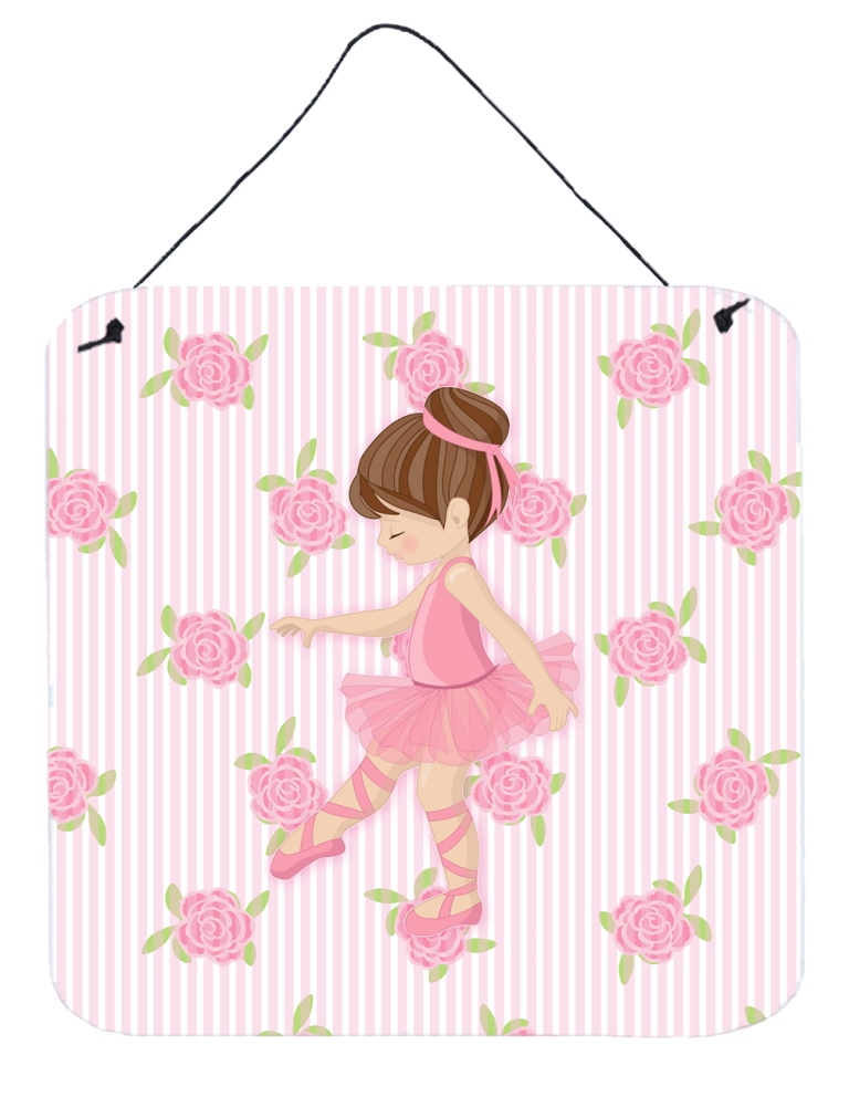 Ballerina Brunette Point Wall or Door Hanging Prints