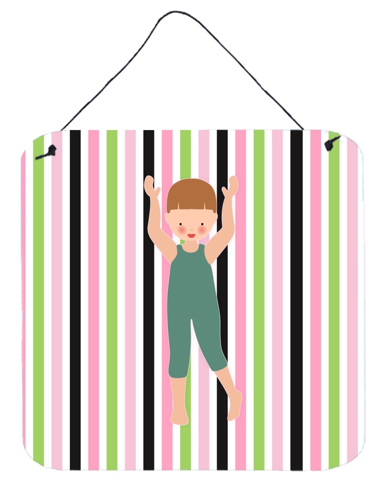 Dancer Bikatard Brown Hair Wall or Door Hanging Prints