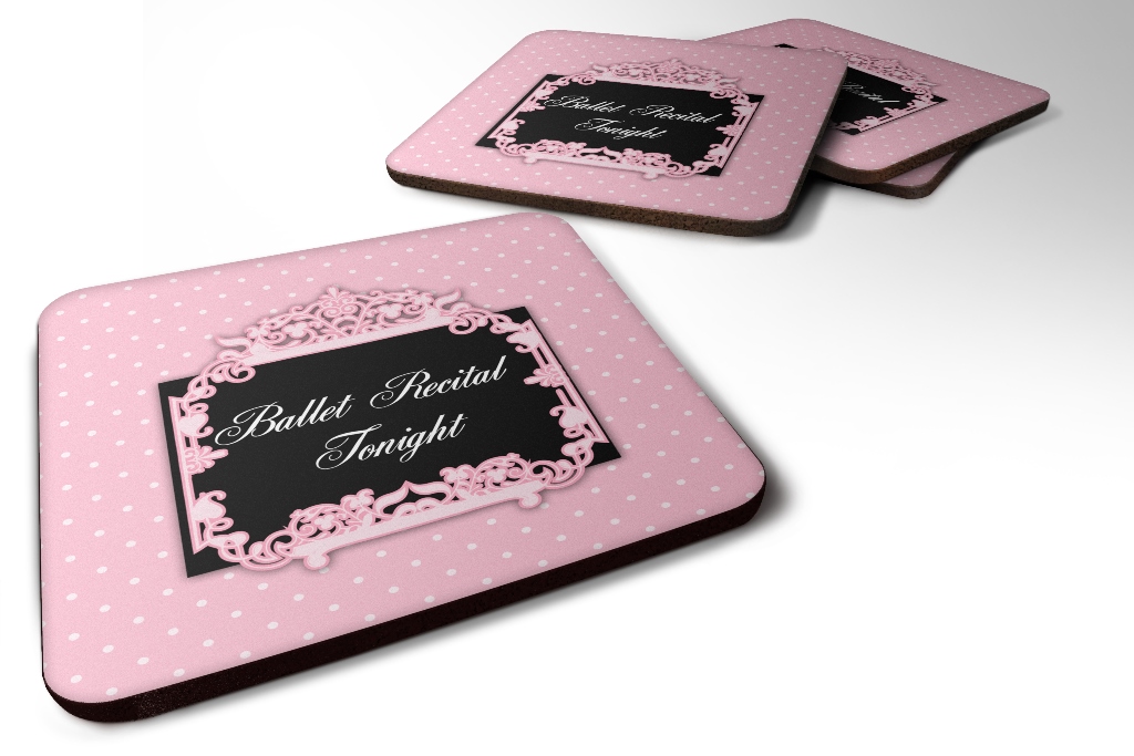 Ballerina Ballet Recital Tonight Foam Coaster