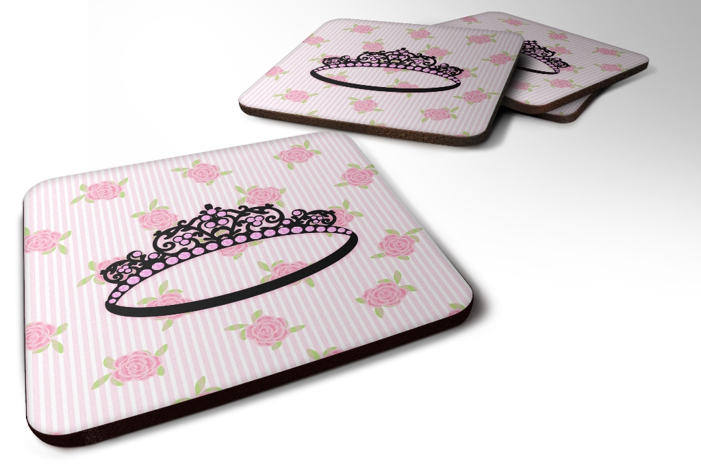 Ballerina Tiara Sparkles Foam Coaster